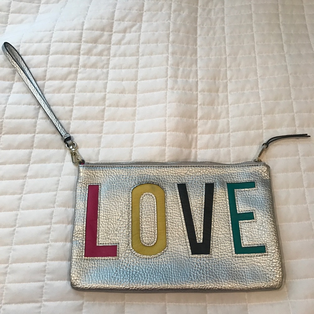 Juicy Couture silver clutch